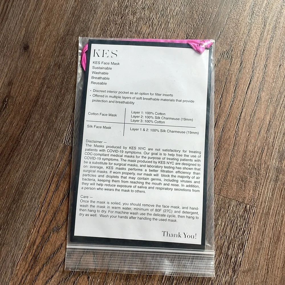 KES Magnolia Silk Face Mask